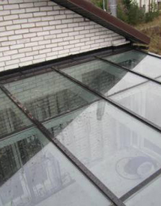 Стеклянная крыша зимнего сада из алюминиевого профиля со стеклопакетами